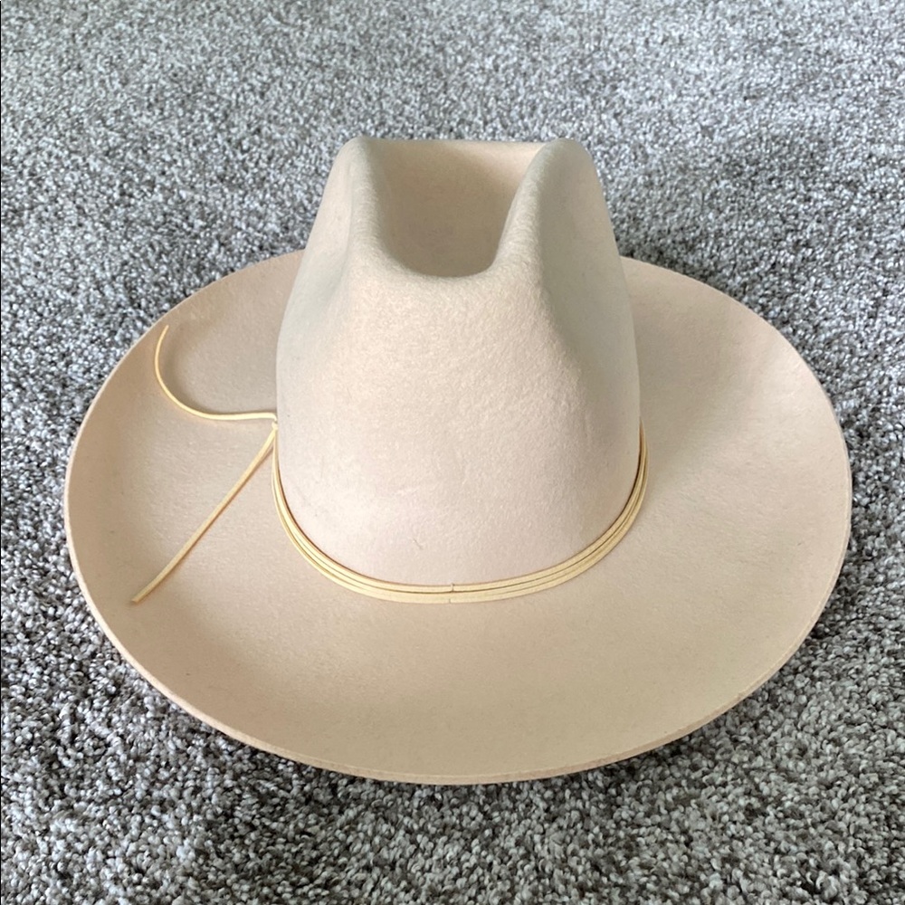 Cream Western Style Hat